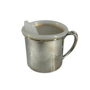 Vintage Oneida Silver Plate Baby Cup Sippy Lid